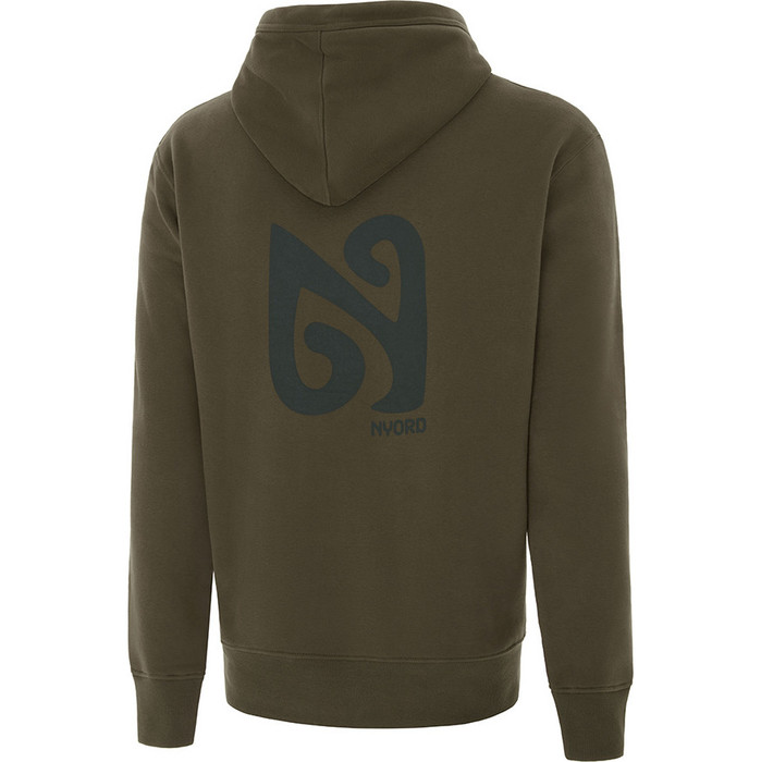 2024 Nyord Logo Sudadera Con Capucha AM001 - Dark Green Olive